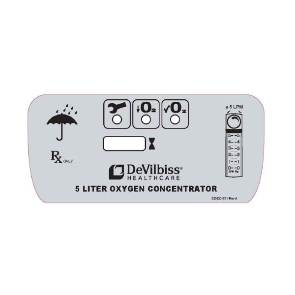 DeVilbiss 525 Oxygen Concentrator Display