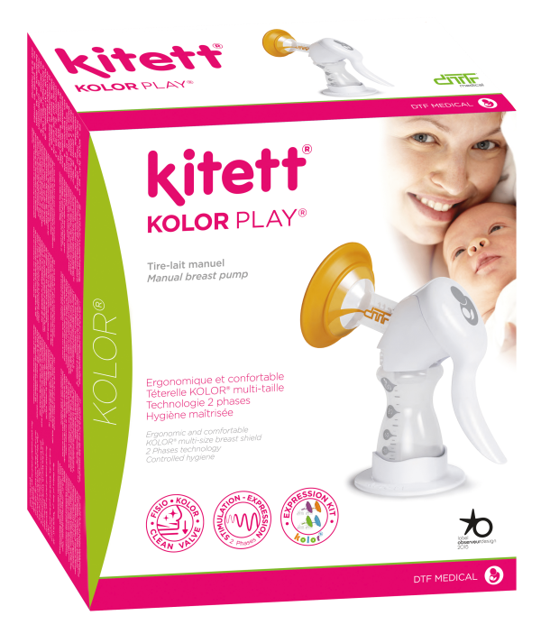 Kitett Kolor Play Manual Breast Pump packaging