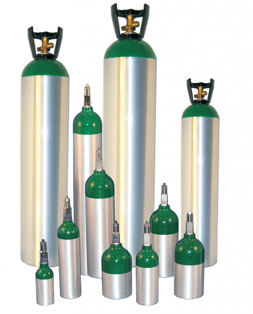 metal impact aluminum oxygen and gas cylinders