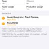 Respiratory Diagnosis Smartphone App Screenshot